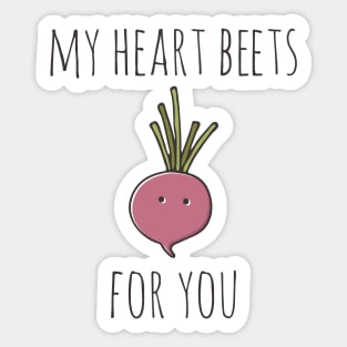 My Heart Beets For You Sticker